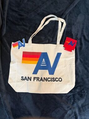 - - - NEW Aviator Nation San Francisco, California Tote Bag and Swag
